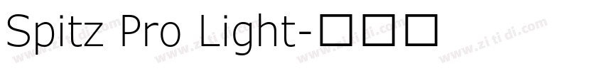 Spitz Pro Light字体转换 Spitz Pro Light字体转换